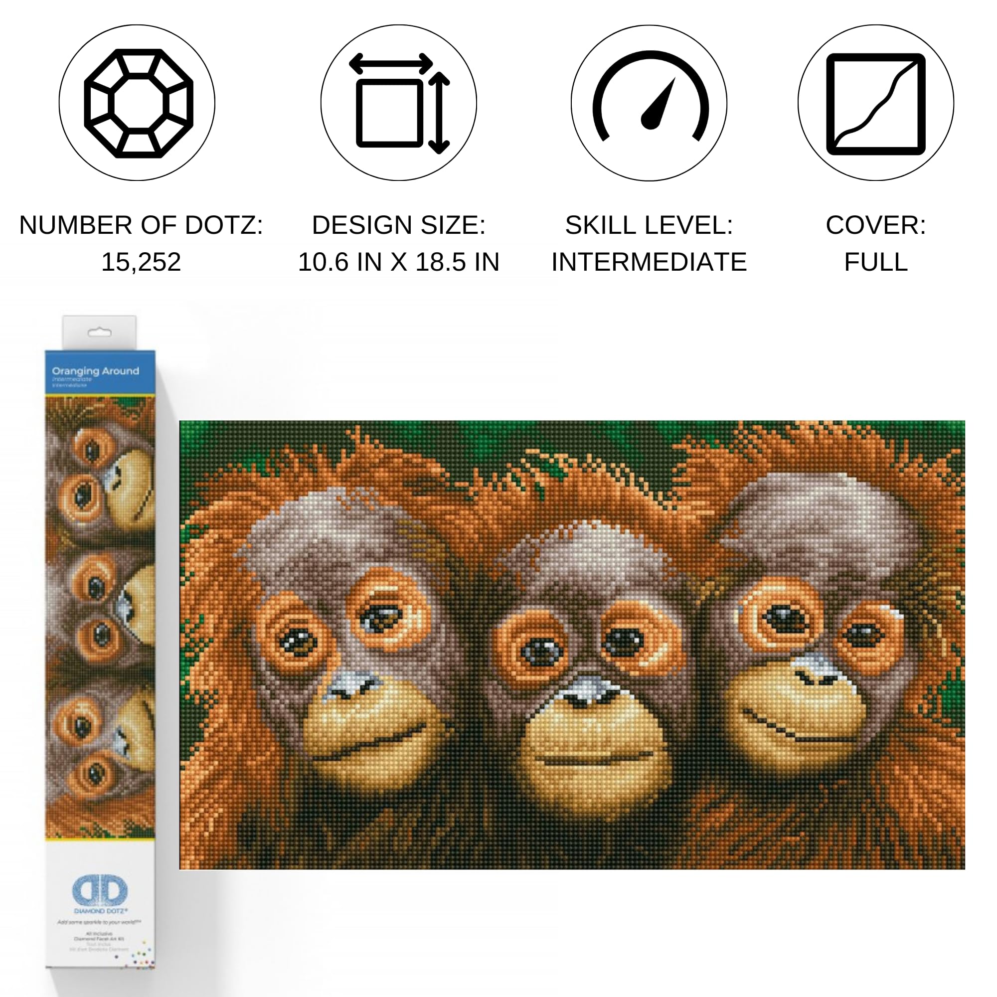 Amazon.com: DIAMOND DOTZ Oranging Around Diamond Painting Kits for