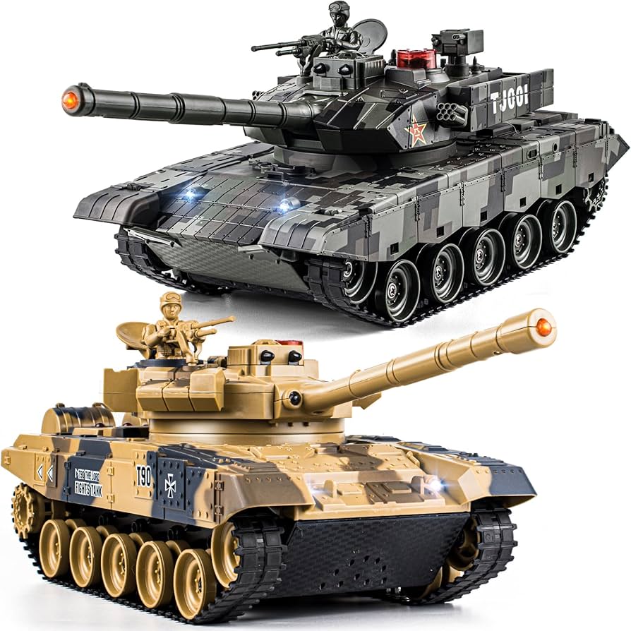 Amazon.com: Supdex 1/24 RC Battle Tank Set, Remote Control Chinese