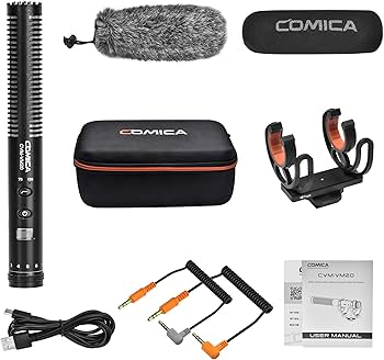 Amazon.com : COMICA VM20 Shotgun Microphone, Super-Cardioid Camera