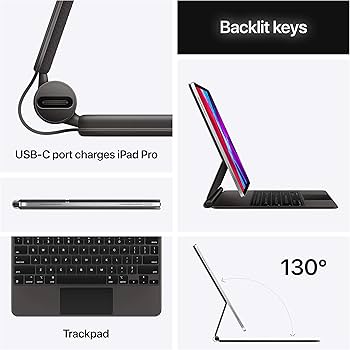 Amazon.com: Apple Magic Keyboard for 12.9-inch iPad Pro (Previous