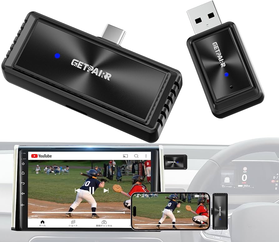 Amazon.co.jp: GetPairr Mirror Cast 【業界初】 ワイヤレス