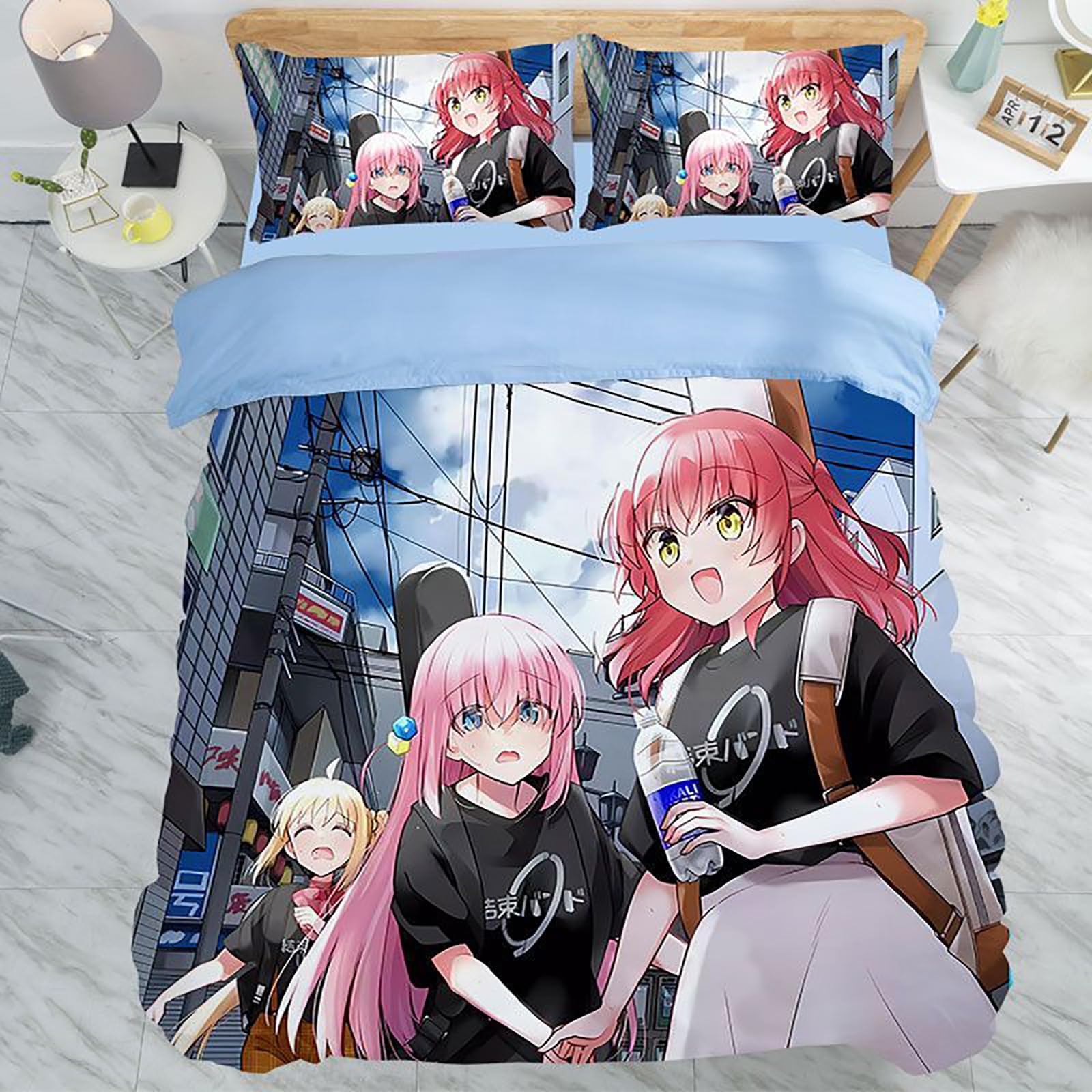 Amazon.co.jp: ぼっち・ざ・ろっく 布団カバー 4点セット シーツ