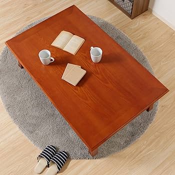 Amazon｜不二貿易 座卓 テーブル 折りたたみ 幅120×奥行75×高さ34cm