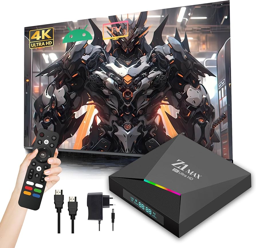 Amazon.com: Z1 MAX Android 10.0 TV Box, 4K Ultra HD Smart Box for