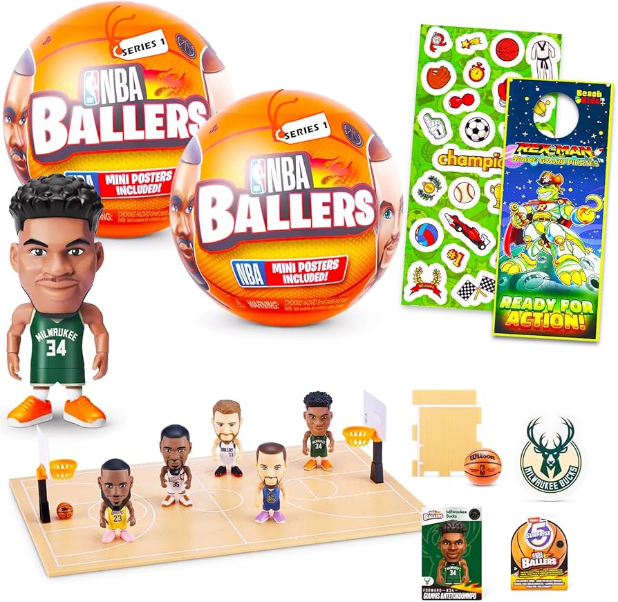 Amazon.com: Zuru NBA Ballers Basketball Player Set - Bundle of 2