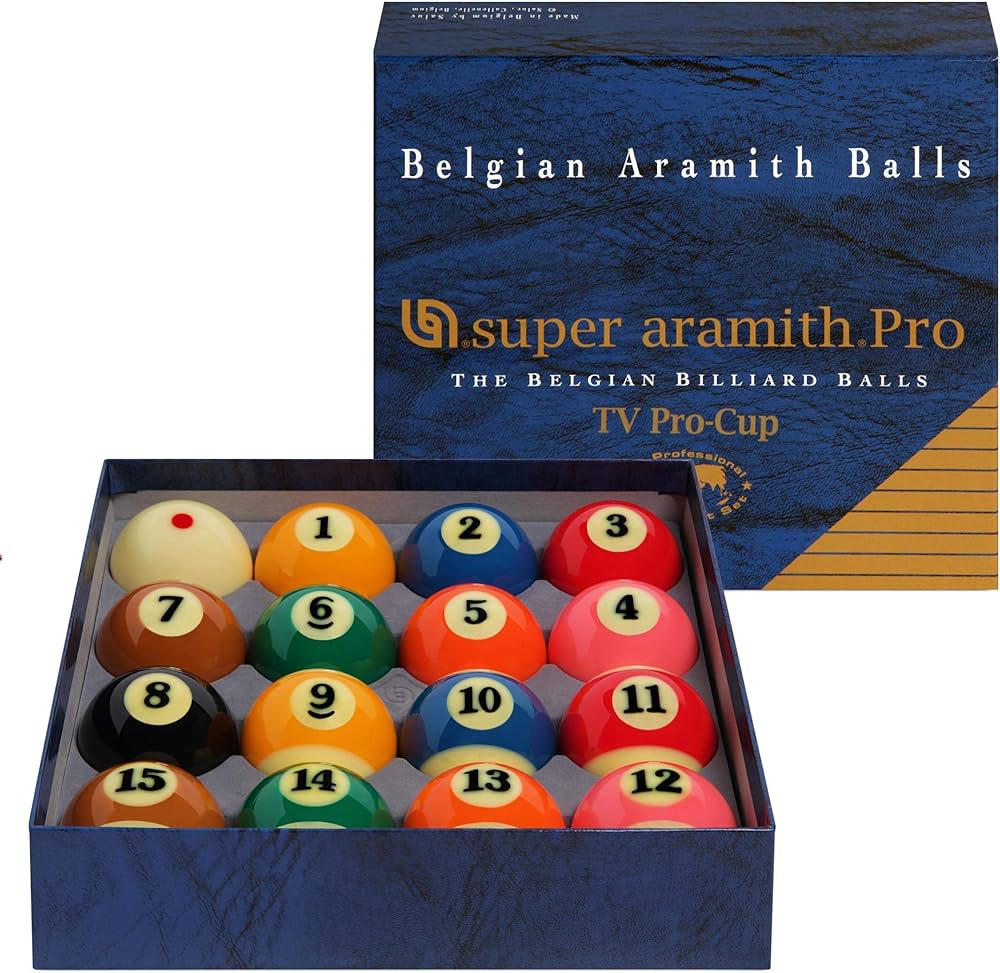 Amazon | Aramith Super Pro-Cup TV Billiard Pool Ball Set 5.7cm