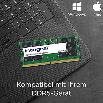 Integral RAM 16GB kit (2x8GB) DDR5 4800MHz SODIMM Laptop Notebook