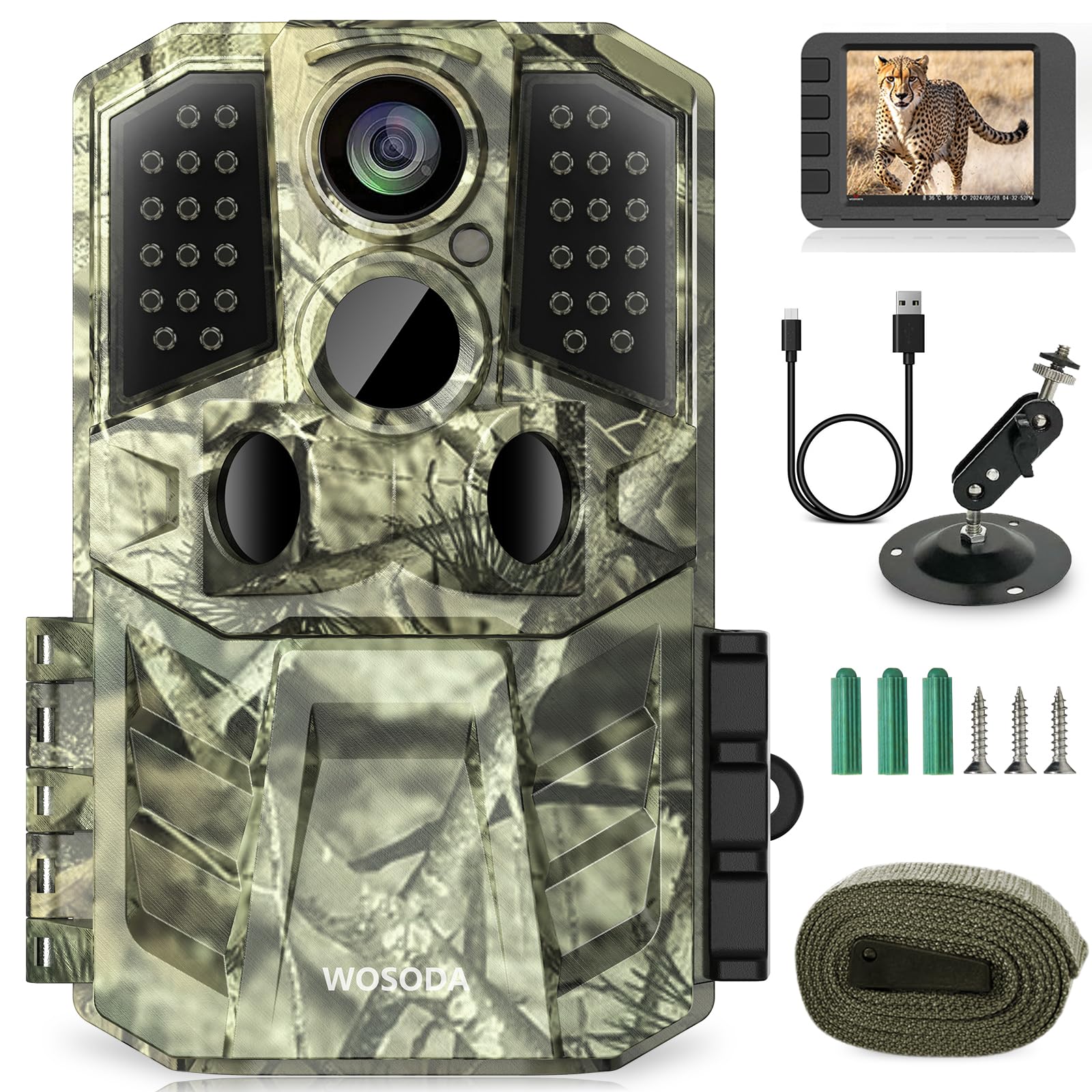 Amazon.com: WOSODA 36MP 1920P Trail Camera, Game Camera with Night