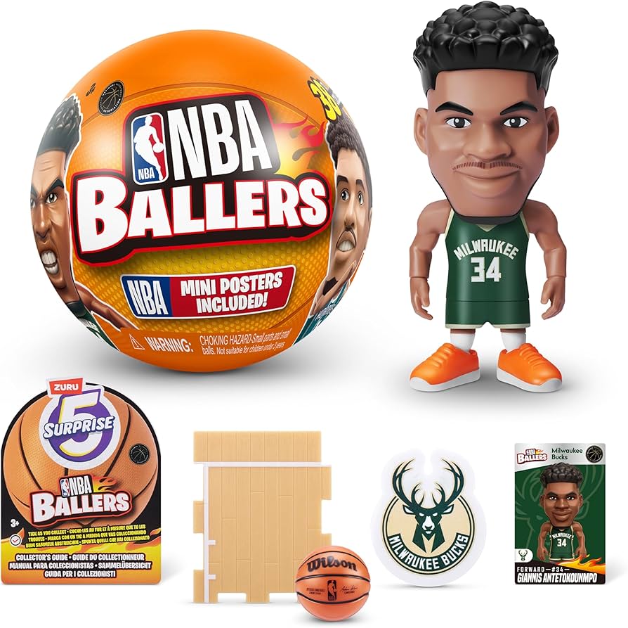 Amazon.com: 5 Surprise NBA Ballers Series 1 by ZURU, Collectible