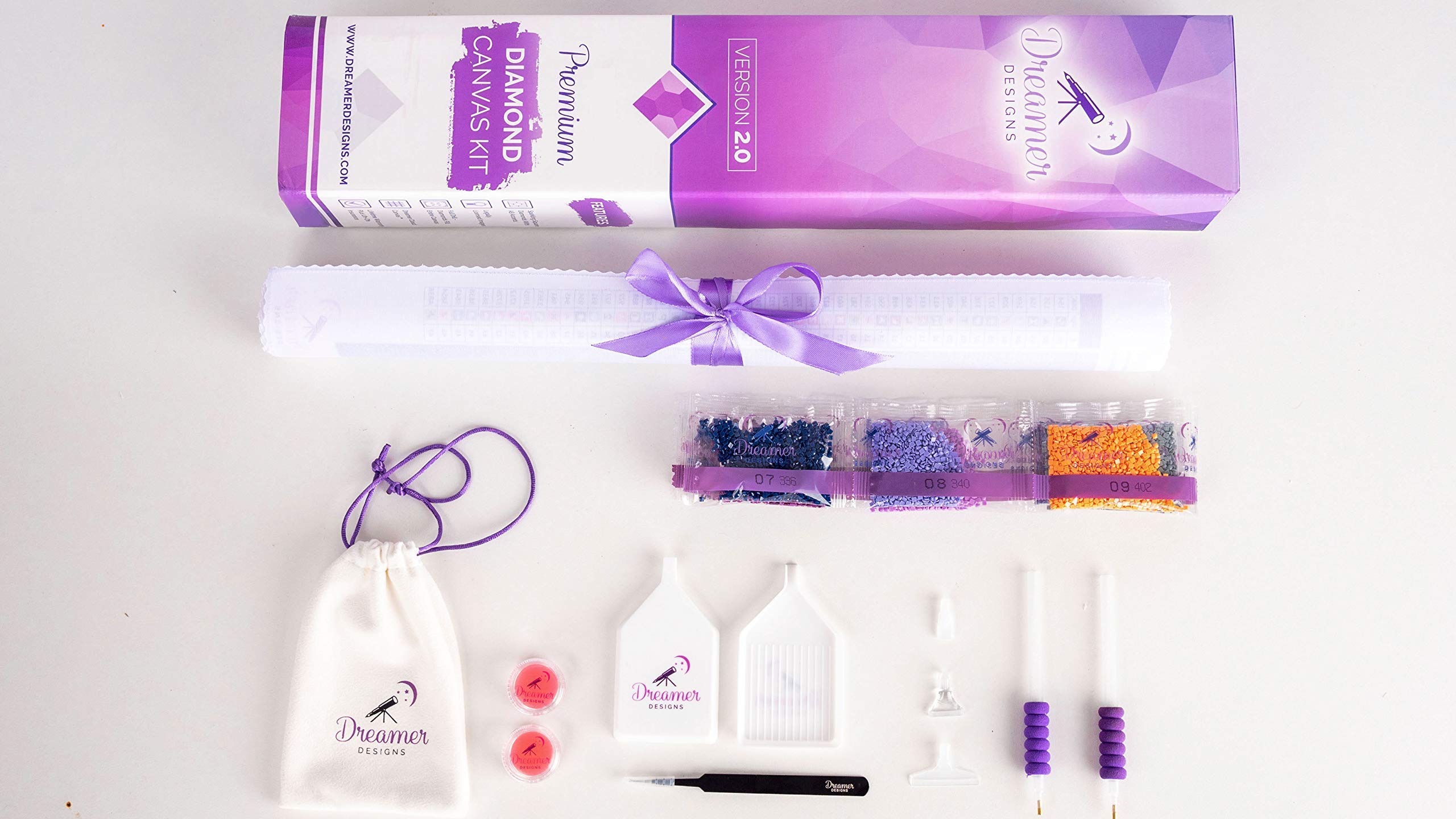 Amazon | Dreamer Designs - 虹の上 5D ダイヤモンドペインティング