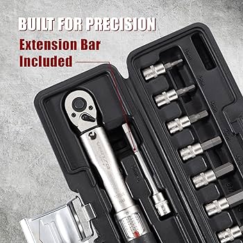 Venzo Bicycle Bike 1/4 Inch Driver - Torque Wrench Allen Key Tools