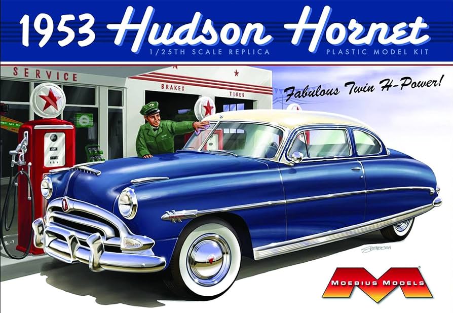 Amazon.com: Moebius Models 1/25 1953 Hudson Hornet : Arts, Crafts