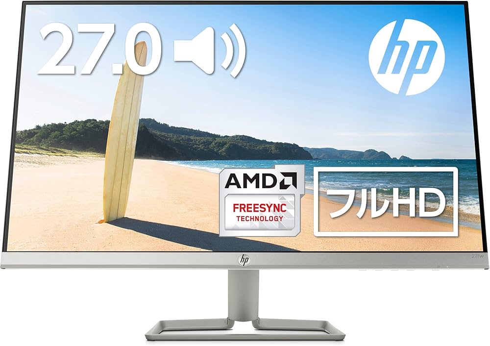Amazon.co.jp: HP モニター 27インチ スピーカー搭載 ディスプレイ