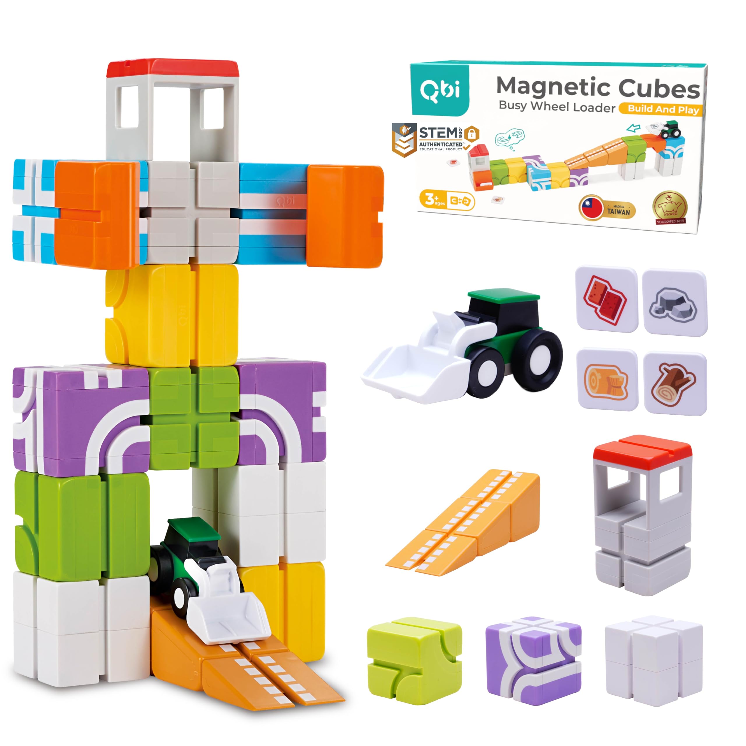 Amazon.com: QBI Magnetic Blocks for Toddlers Ages 3+ | STEM