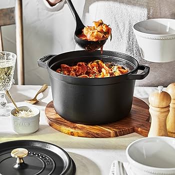 Amazon.com: Staub Cast Iron Dutch Oven 5-qt Tall Cocotte, Made in