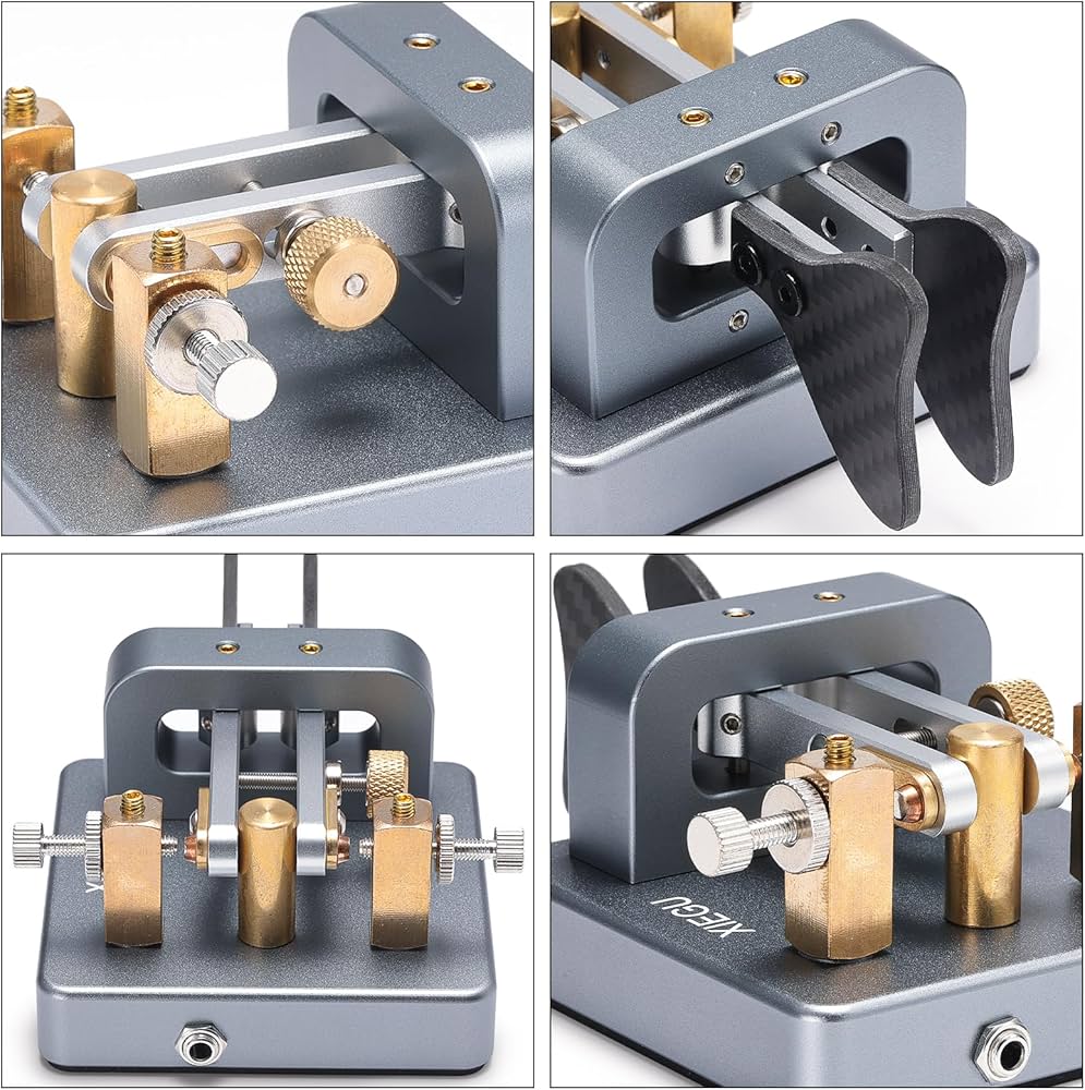 Amazon.com: XIEGU VK-6 Iambic CW Morse Code Key, Dual Paddle