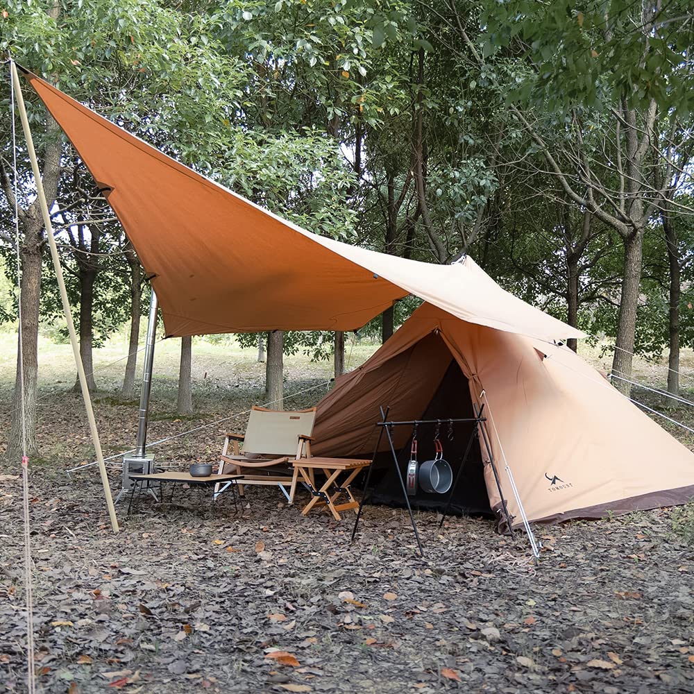 Amazon | TOMOUNT ポリコットン タープ TC タープ 五角形 天幕シェード