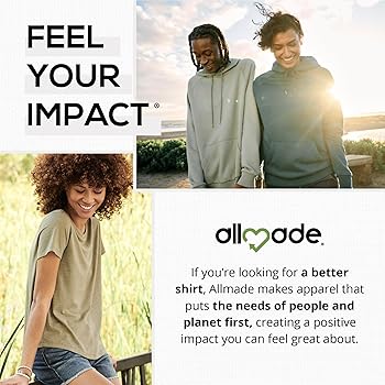 Allmade Unisex Tri-Blend T-Shirt, Aluminum Grey, X-Small | Amazon.com