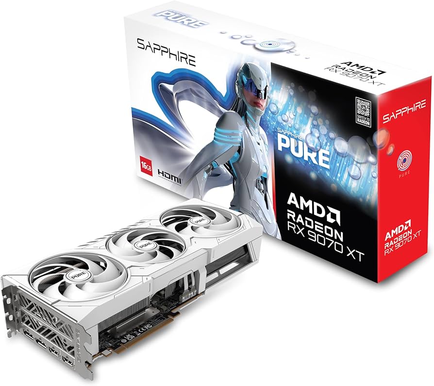 Sapphire Pure AMD Radeon RX 9070 XT 16GB GDDR6 Gaming GPU : Amazon