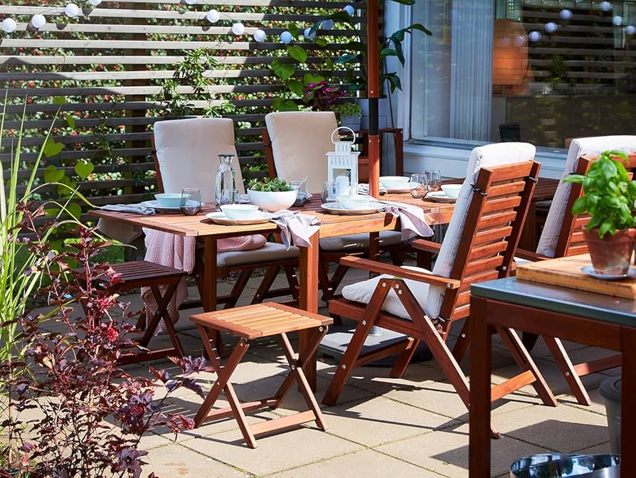 Amazon｜IKEA Applaro リクライニングチェア アウトドア ブラウン