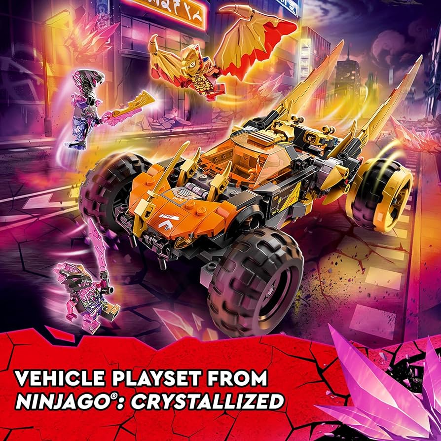 Amazon.com: LEGO NINJAGO Cole's Dragon Cruiser Car Toy, 71769