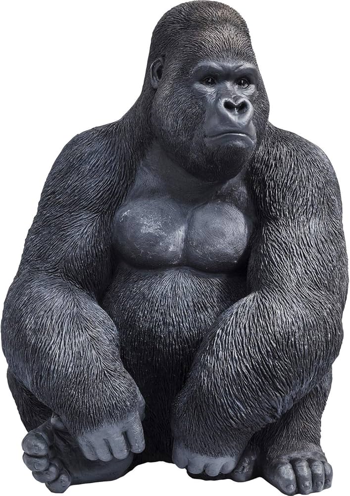 Amazon.co.jp: KARE カレ 正規品 オブジェ モンキー ゴリラ XL 黒 置物