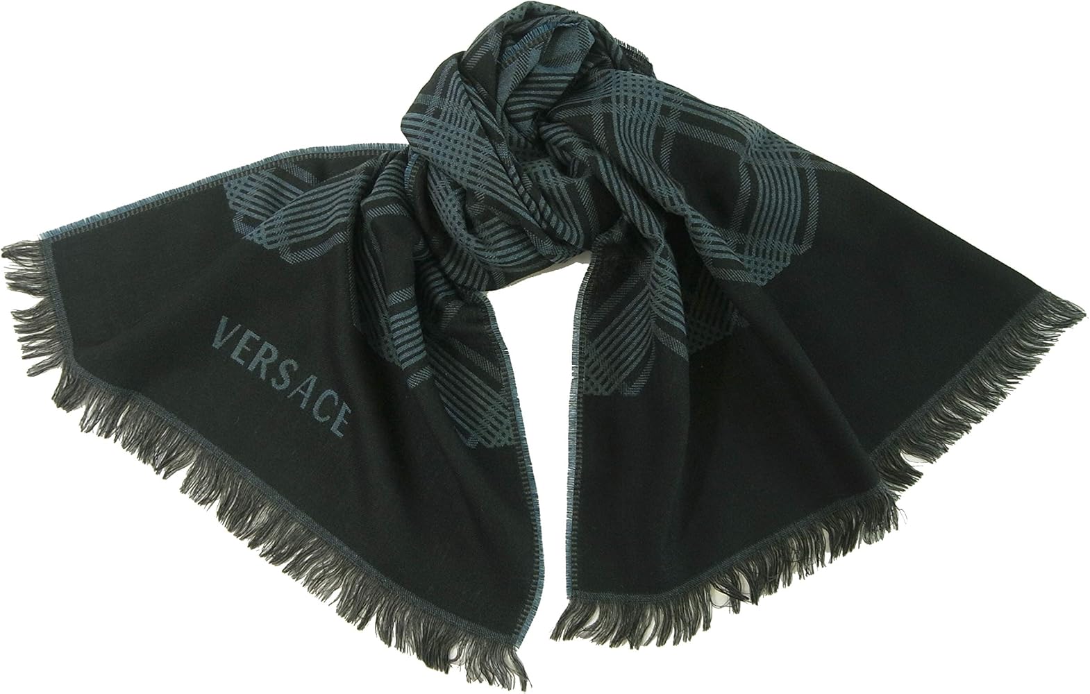 Amazon | [ヴェルサーチ] マフラー ウール メンズ ストール