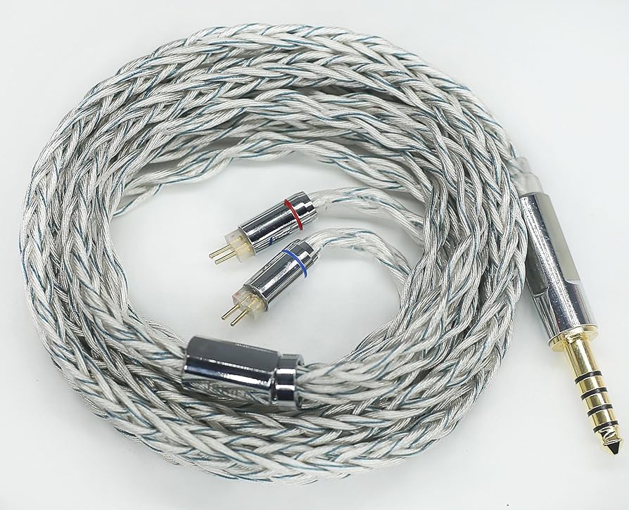 Amazon | 【JSHiFi-Zeus】2pin4.4mmリケーブル8芯 単結晶銅銀メッキ