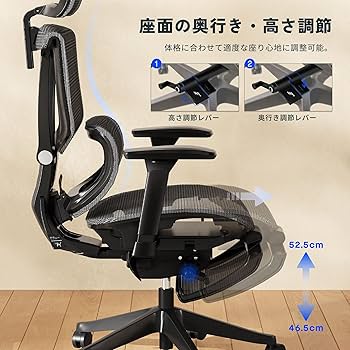 Amazon.co.jp: FLEXISPOT オフィスチェア デスクチェア C7 人間工学