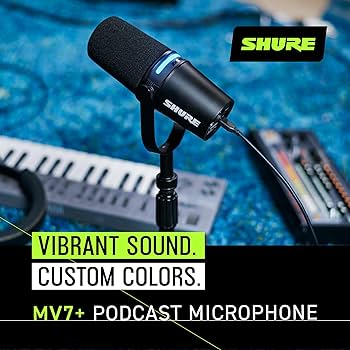 Amazon.com: Shure MV7+ Podcast Dynamic Microphone – OBS Certified