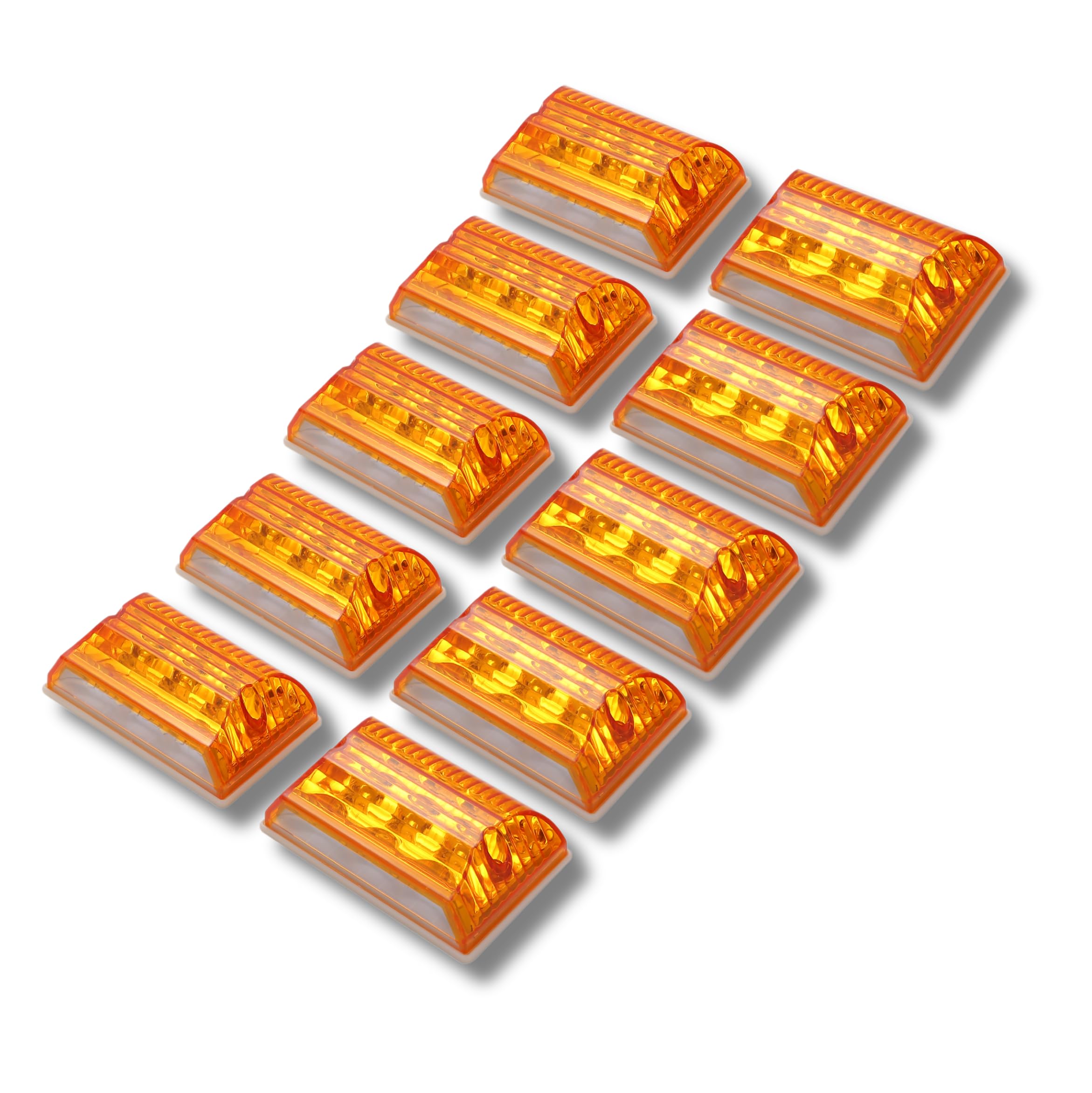 Amazon.co.jp: マーカーランプ サイドマーカー トラック 角型 黄色 10