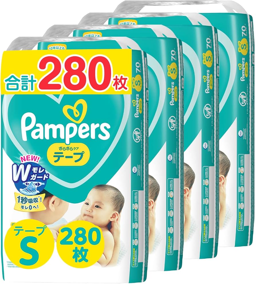 Amazon.co.jp: 【テープ Sサイズ】 パンパース オムツ さらさらケア (4
