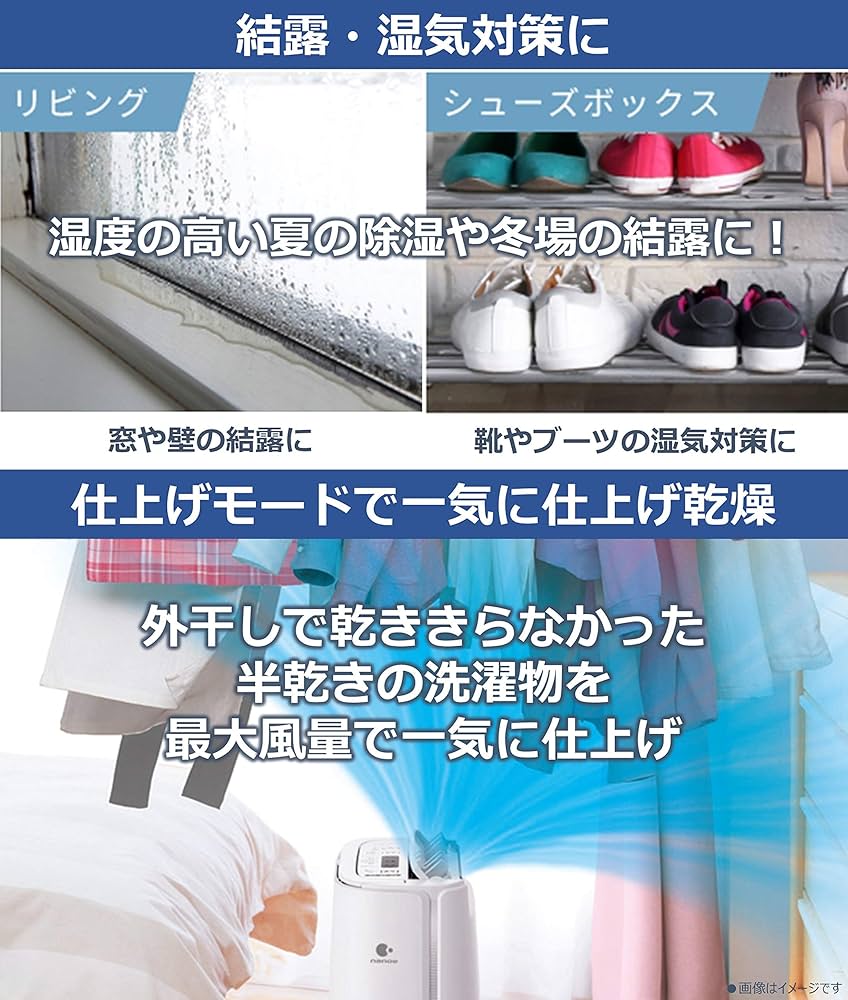 Amazon | パナソニック 衣類乾燥除湿機 デシカント方式 ~14畳 ピンク F