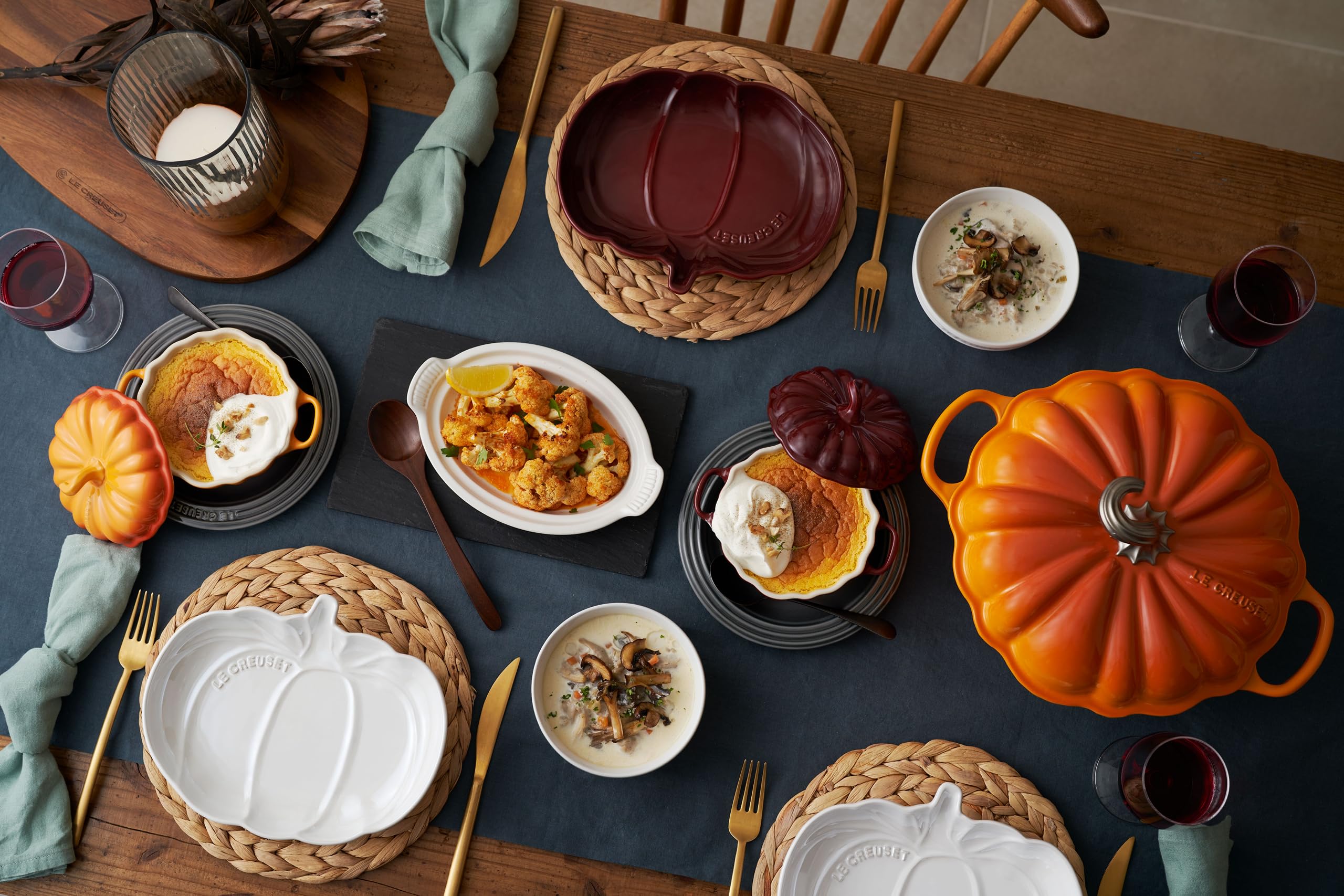 Amazon｜ル・クルーゼ(Le Creuset) パンプキン ディッシュ 23cm ローヌ