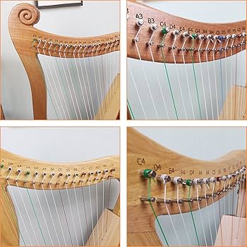 Amazon.co.jp: ポータブルアイリッシュハープ/ミニ木製ハープ