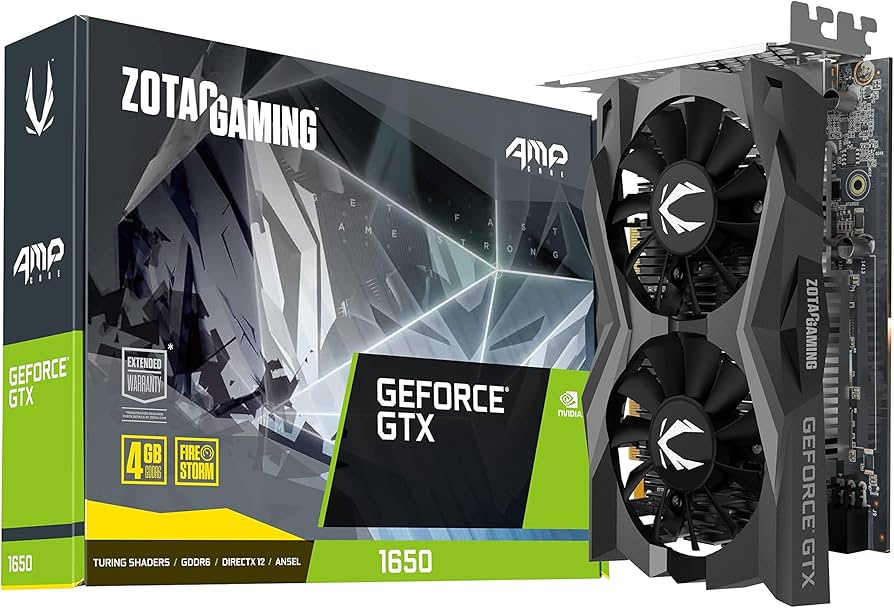 Amazon.com: ZOTAC Gaming GeForce GTX 1650 AMP CORE 4GB GDDR6 128