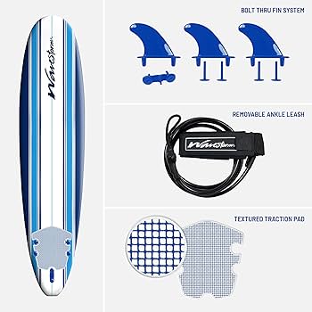 Amazon | Wavestorm 8フィート クラシック ロングボード サーフボード