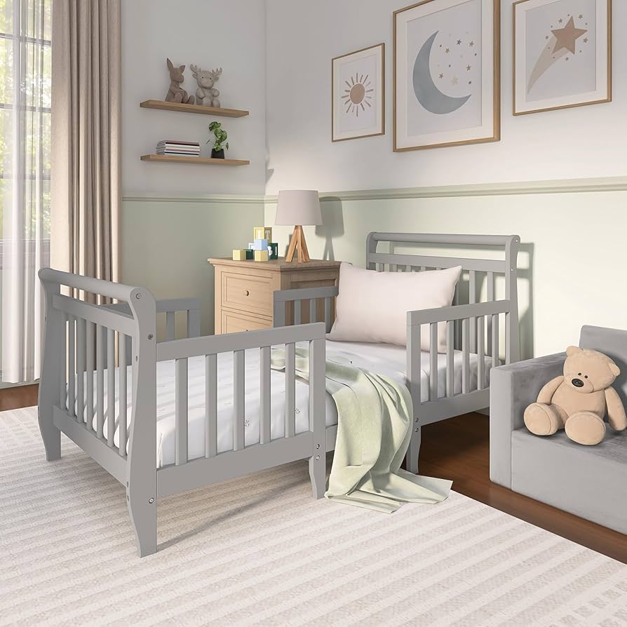 Amazon.com : Dream On Me Emma 3-in-1 Convertible Wooden Toddler