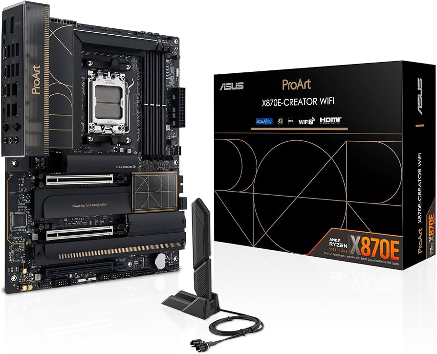 Amazon.com: ASUS ProArt X870E-CREATOR WiFi AMD AM5 X870E ATX