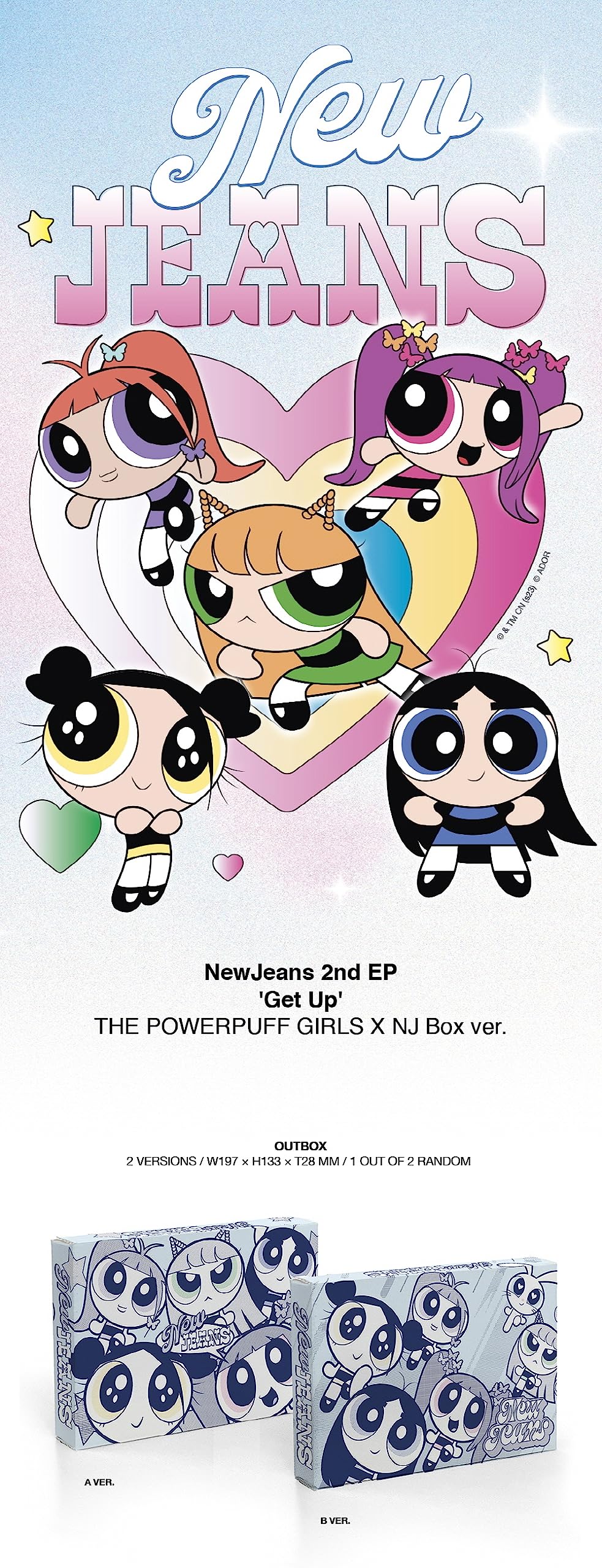 NewJeans - Get Up [The Powerpuff Girls X NJ Box ver.] Album (B ver