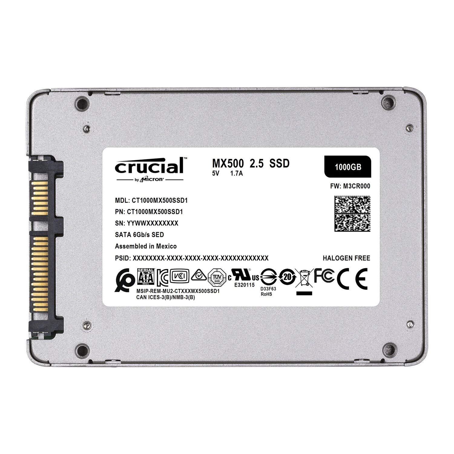 Crucial MX500 1TB SATA 6Gbps SSD interno de 2,5 polegadas | Amazon