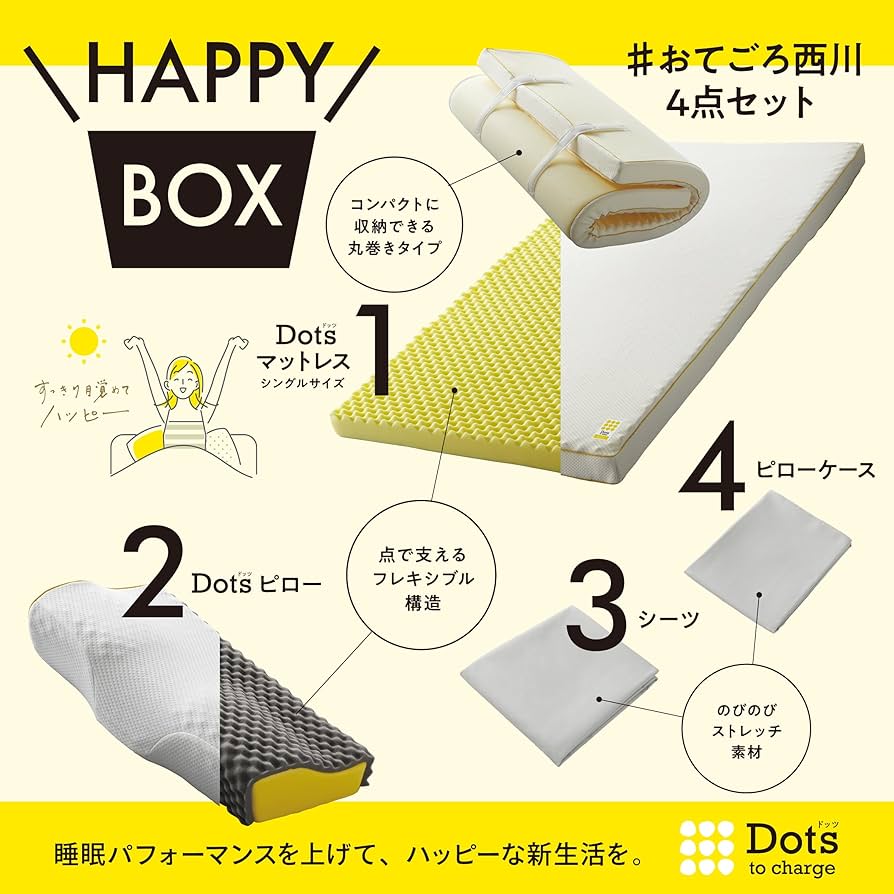 Amazon.co.jp: nishikawa 【 西川 】 睡眠ラボ ドッツ ハッピー