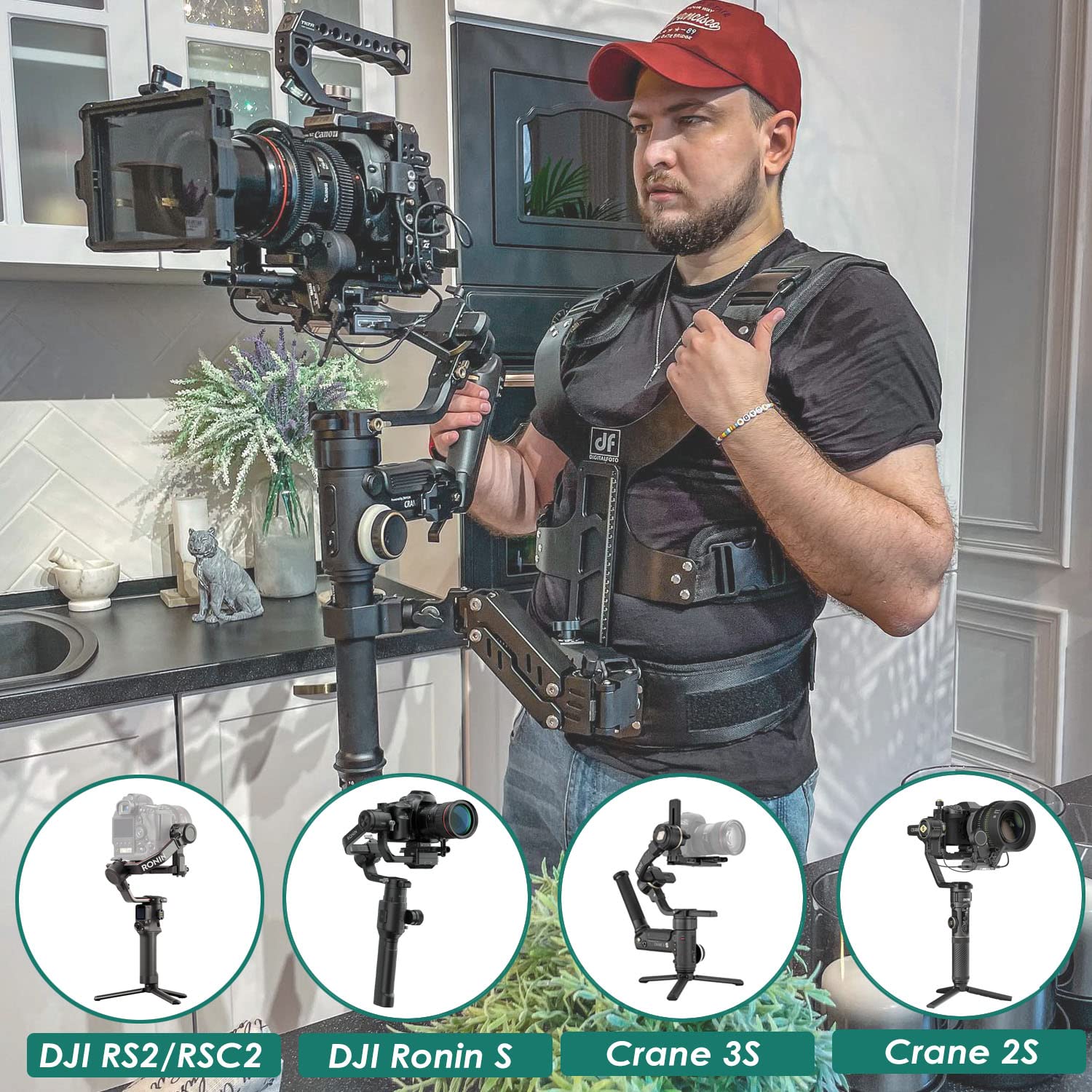 Amazon.com : DF DIGITALFOTO Thanos SE Gimbal Support Vest System