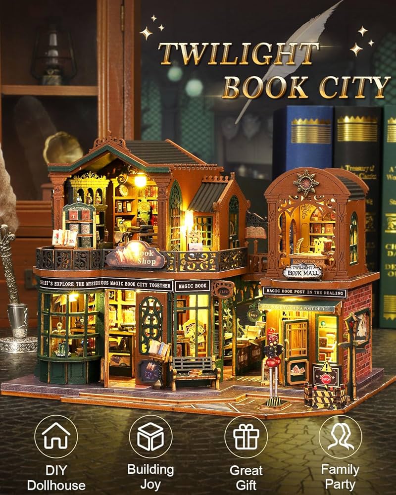 Amazon | OurMiao DIY ミニチュアハウスキット トワイライトブック