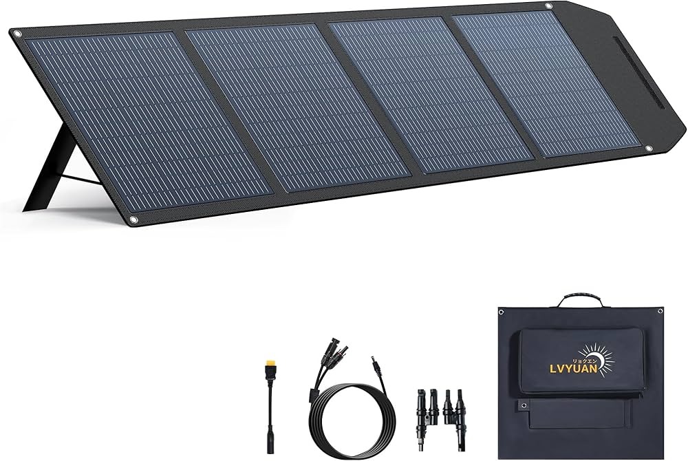Amazon | リョクエン(LVYUAN) ソーラーパネル 200W ポータブル電源用