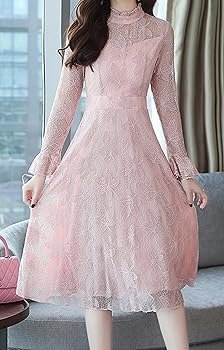 Amazon.co.jp: [MATSUMIZUYU] ワンピース レディース レース ロング