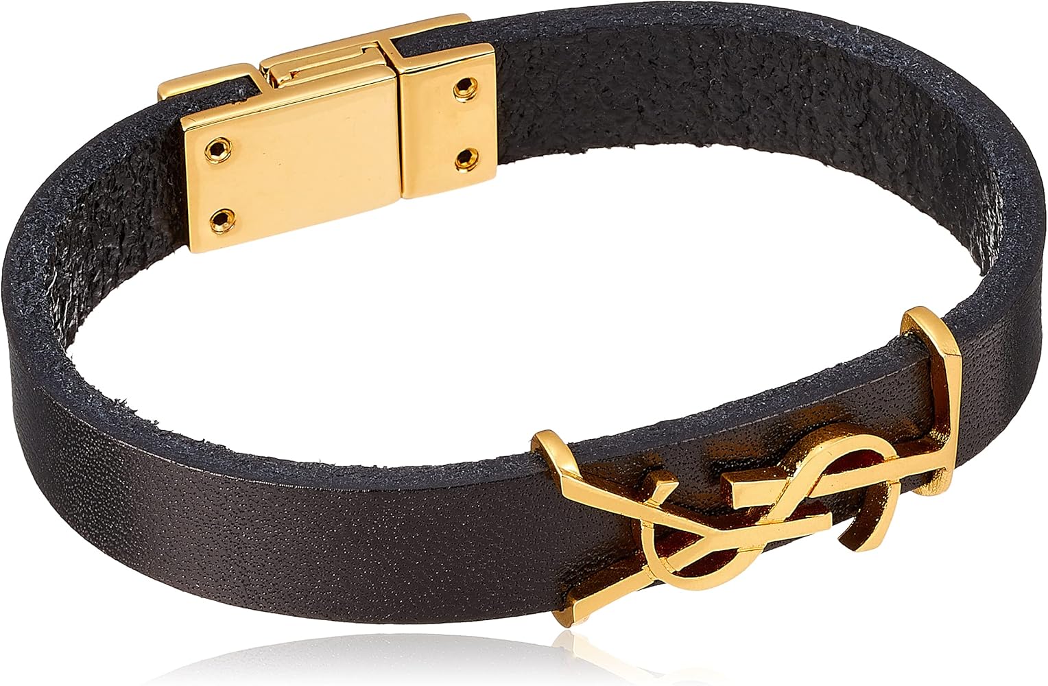 Amazon | サンローラン YSL モノグラム オピウム レザー ブレスレット