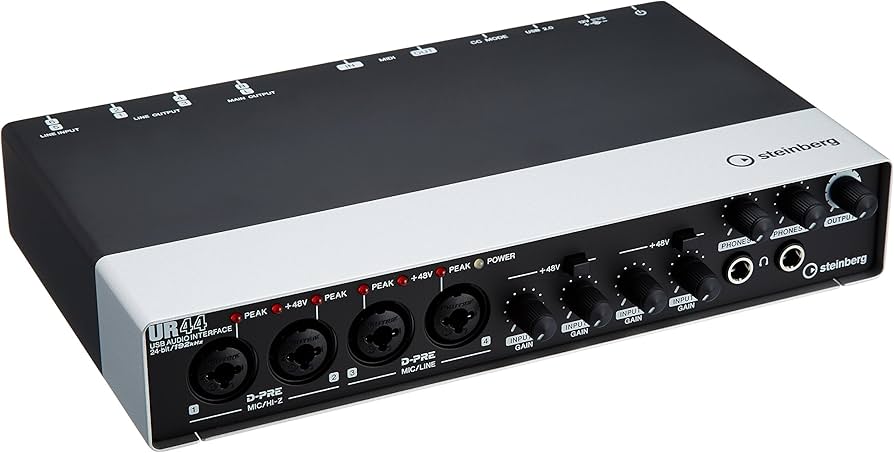 動作OK】SteinbergUR44オーディオインターフェース 6in4out steinberg