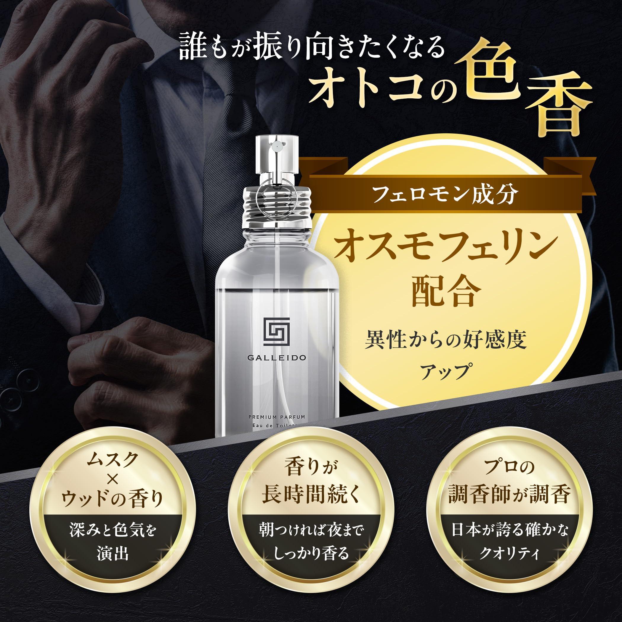 Amazon.co.jp: GALLEIDO プレミアム フェロモン香水 30ml×2本セット