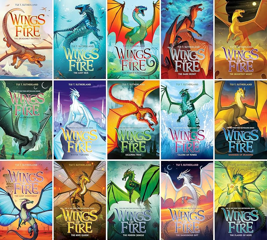 Wings of Fire Hardcover Series Set (Books 1-15) : Tui T